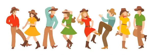 Collection vector illustrations pairs country 600nw 1643655601